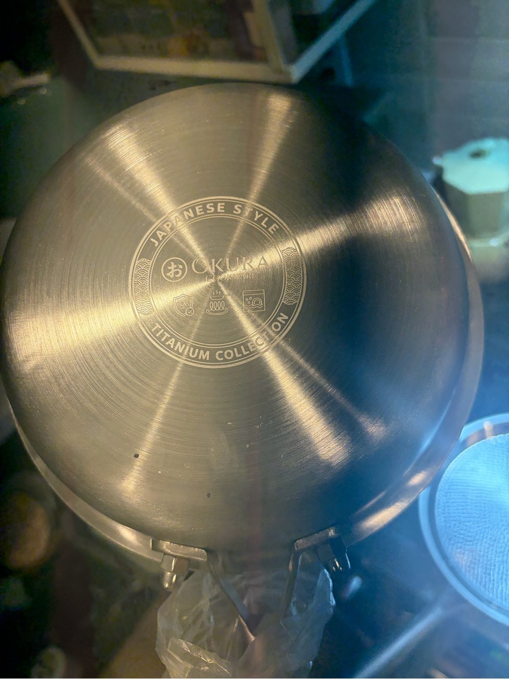 Okura Cookware Stainless Steel Frying Pans - Silver Nonstick Set - Picture 4 of 9